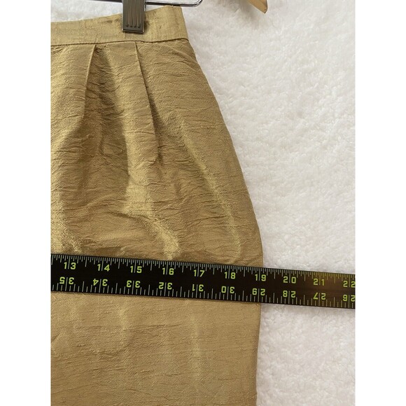 Unbranded Womens Gold Lined Boho Chic Crinkle Silk-Like High Waist Pants Small‎ - Picture 6 of 9